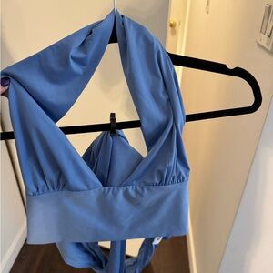 Princess Polly Blue Crop Top